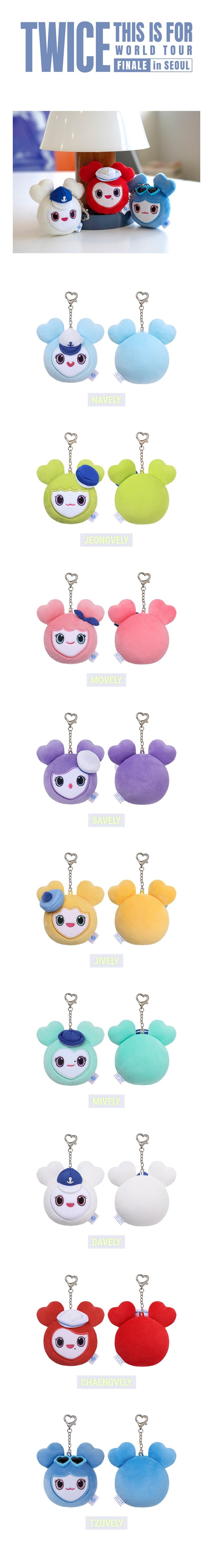 Pre-Order - TWICE - THIS IS FOR WORLD TOUR FINALE in SEOUL MD - LOVELY FACE KEYRING MARINE Ver. 2026