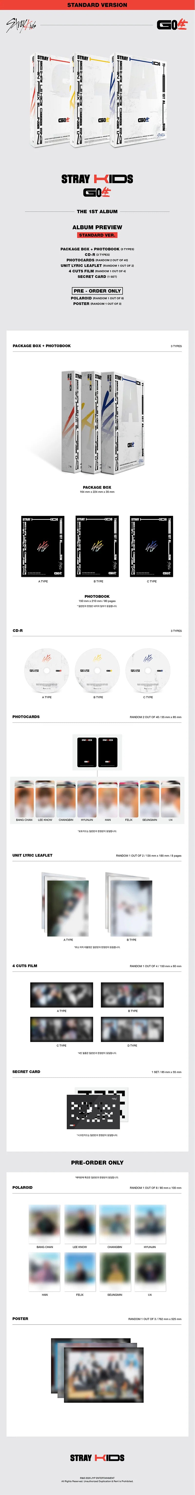 Stray Kids - GO生 - 1ST ALBUM - STANDARD Vers.