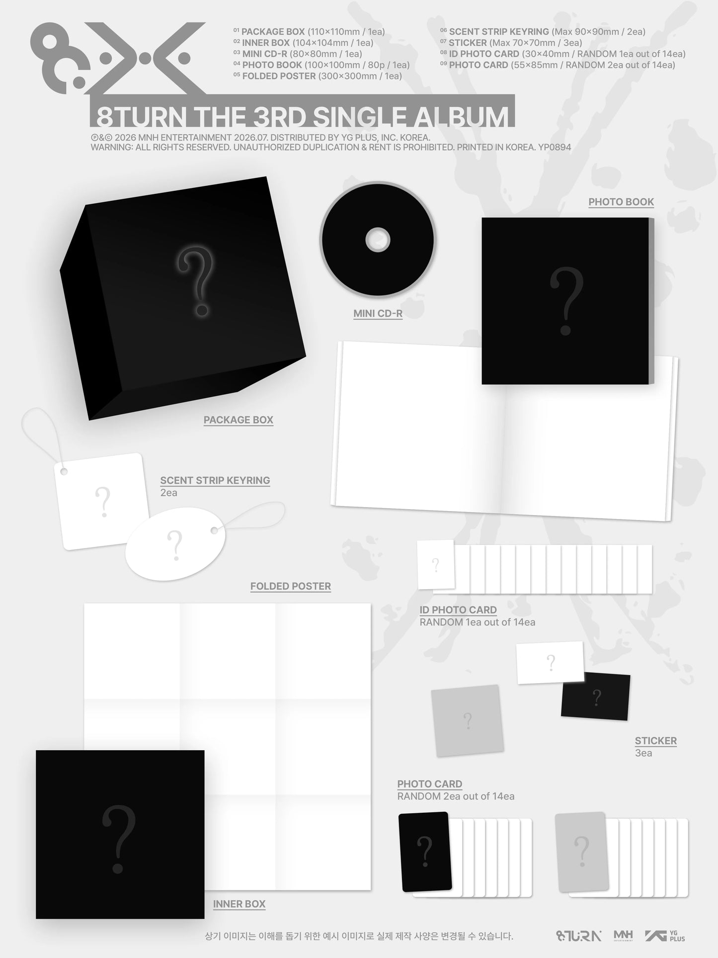Pre-Order - 8TURN - 3rd Single Album - 8.X