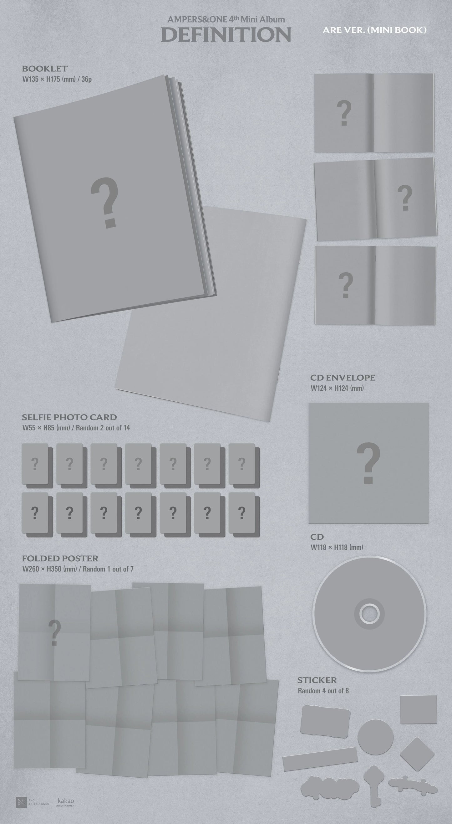 AMPERS&ONE - 4th Mini Album - DEFINITION - Are Vers. (Seoul Saver)