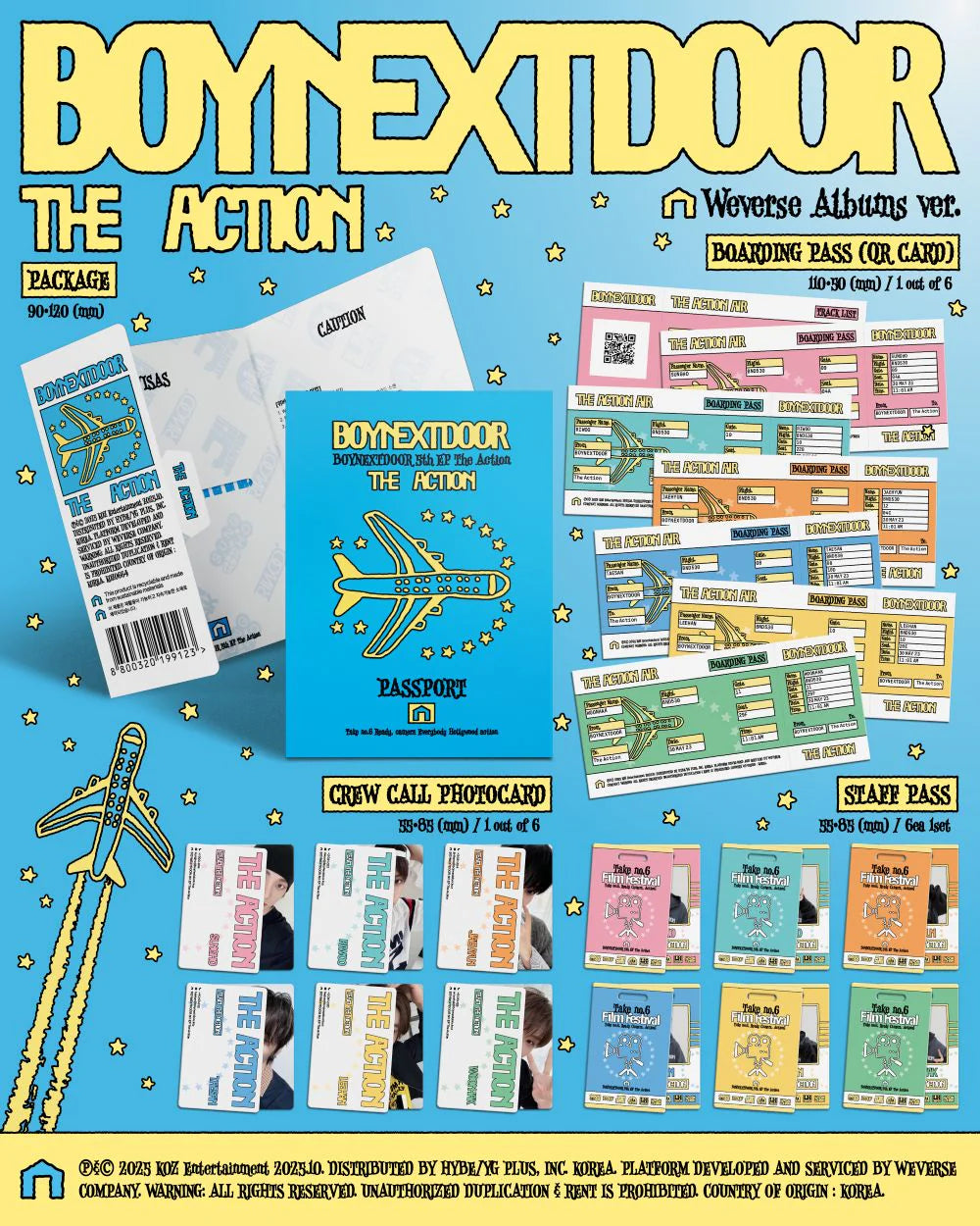 BOYNEXTDOOR - The Action - 5th EP - Weverse Version (Seoul Saver)