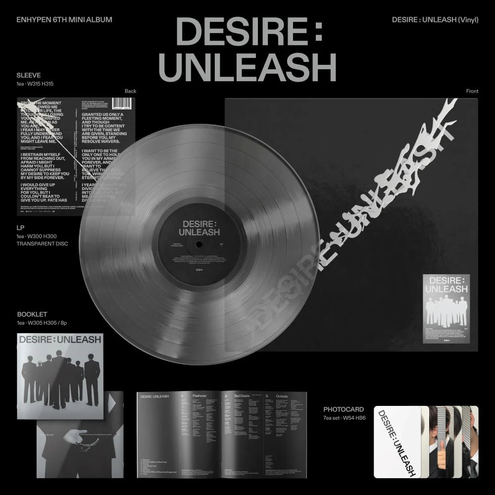 ENHYPEN - 6th Mini Album - DESIRE : UNLEASH - Vinyl (Seoul Saver)