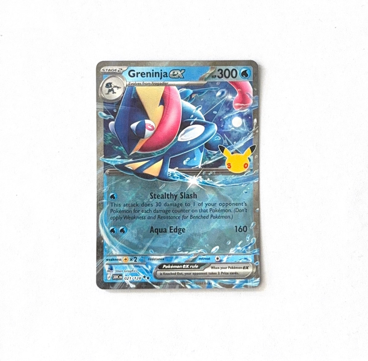 Pokemon TCG - Greninja ex - 30th Celebration