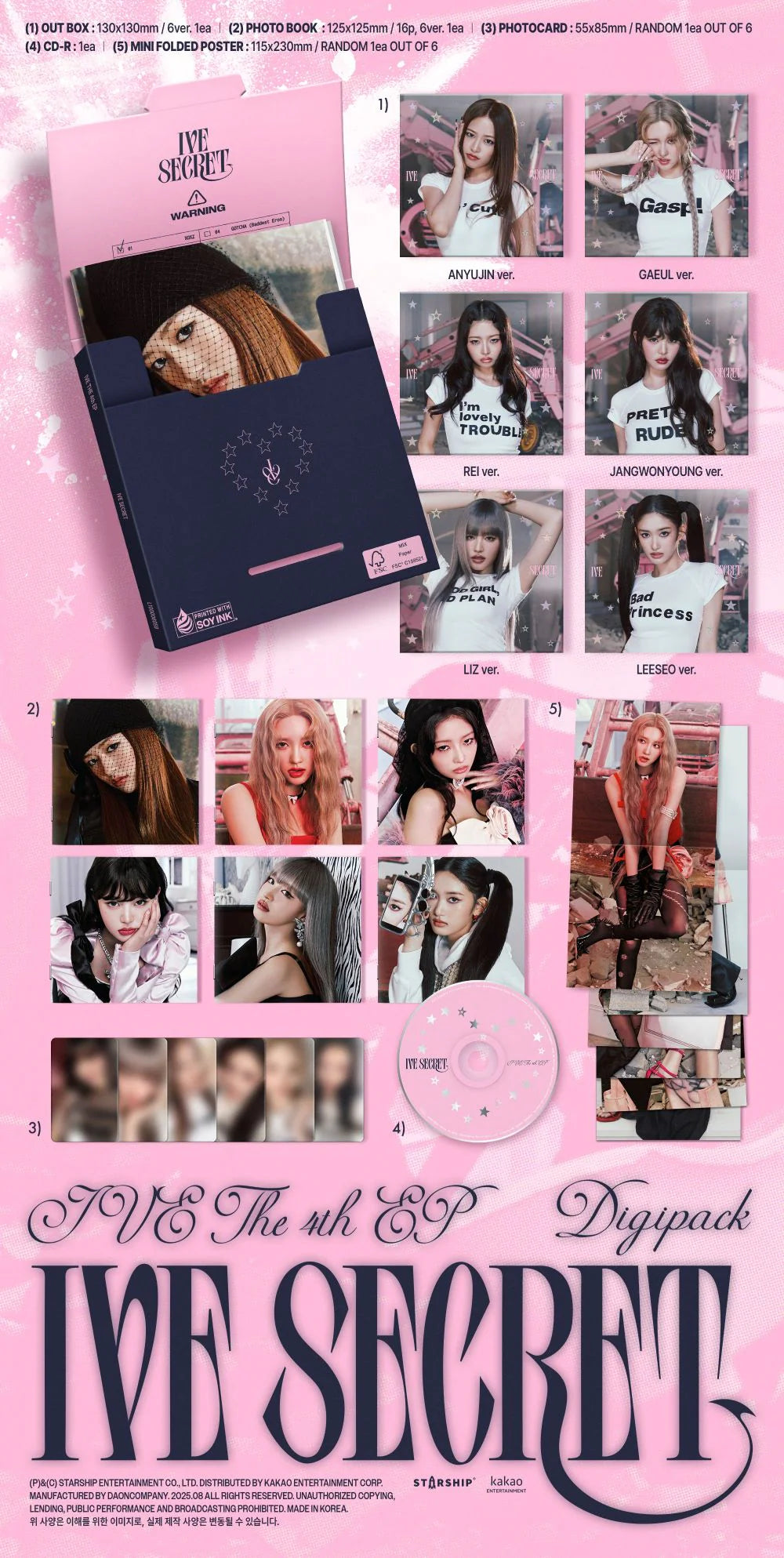 IVE - 4th EP - IVE SECRET - Digipack Ver. (Seoul Saver)