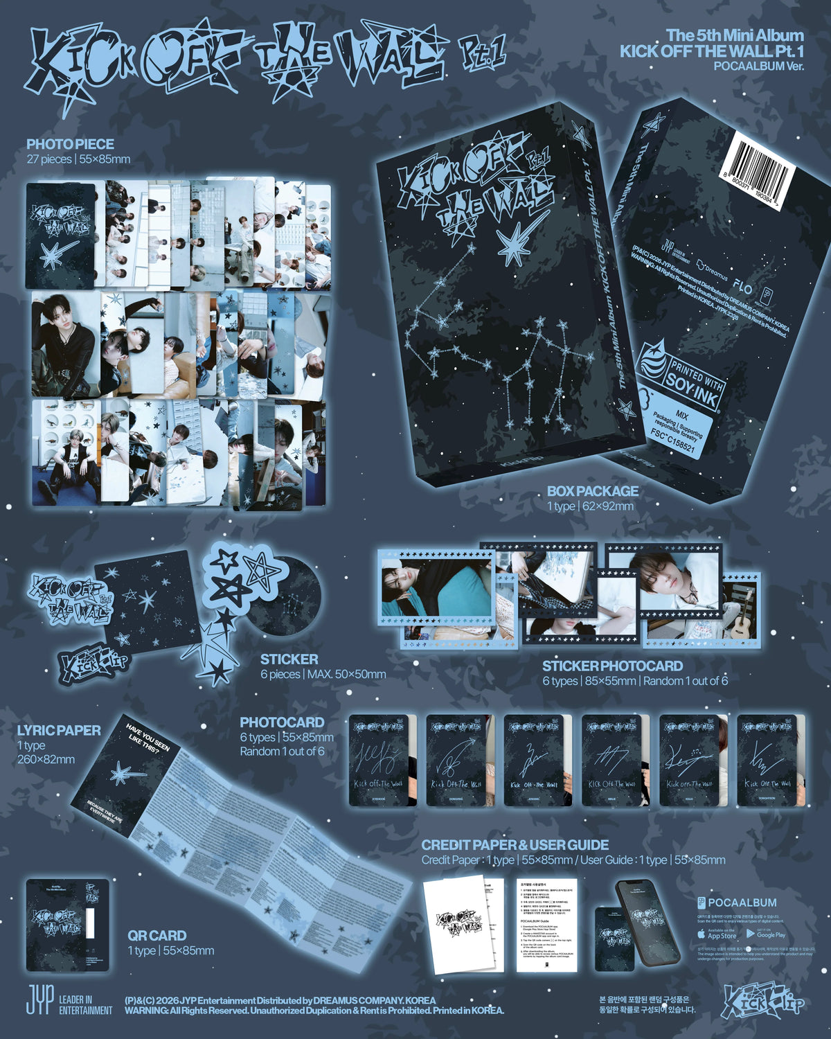KickFlip - 5th Mini Album - KICK OFF THE WALL Pt.1 - POCAALBUM Vers. (Seoul Saver)