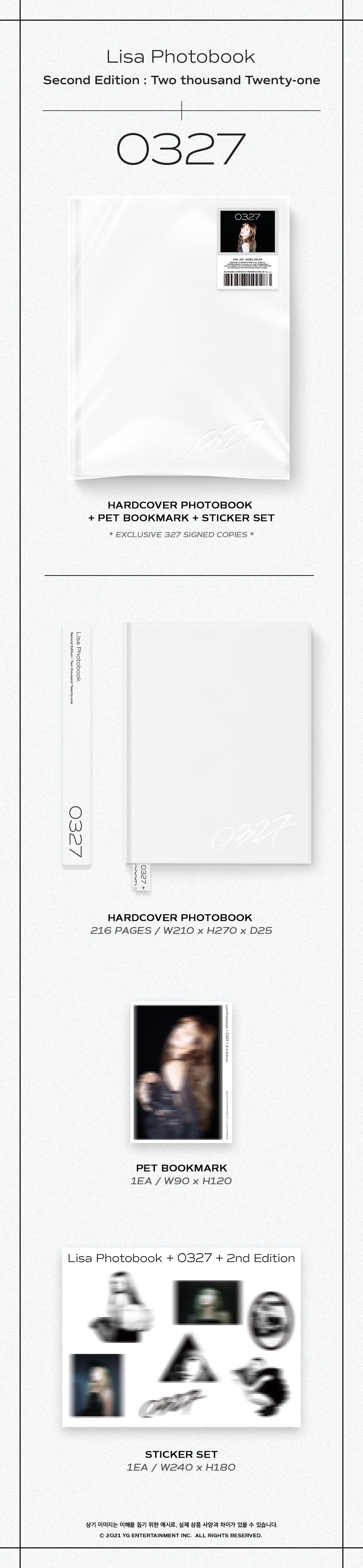 LISA - LISA PHOTOBOOK - 0327 VOL.2 - SECOND EDITION (Seoul Saver)
