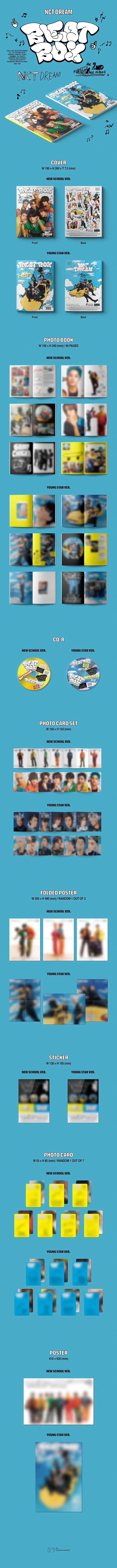 NCT DREAM - BEATBOX - 2ND ALBUM - REPACKAGE - New School Vers. (Pre-Loved 9)