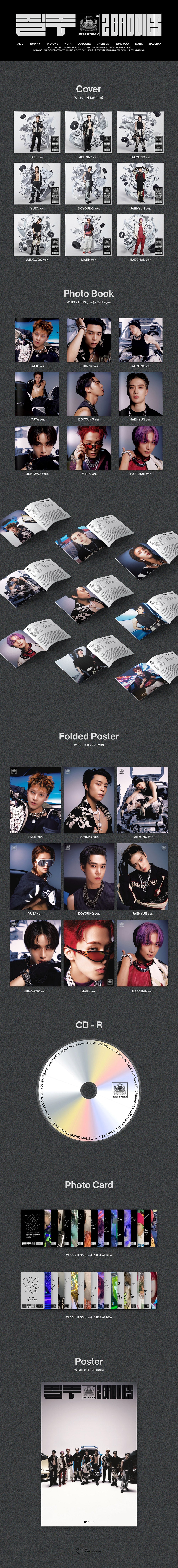 NCT 127 - 4TH ALBUM - 질주 2 BADDIES - Digipack Ver. (Pre-Loved 7)