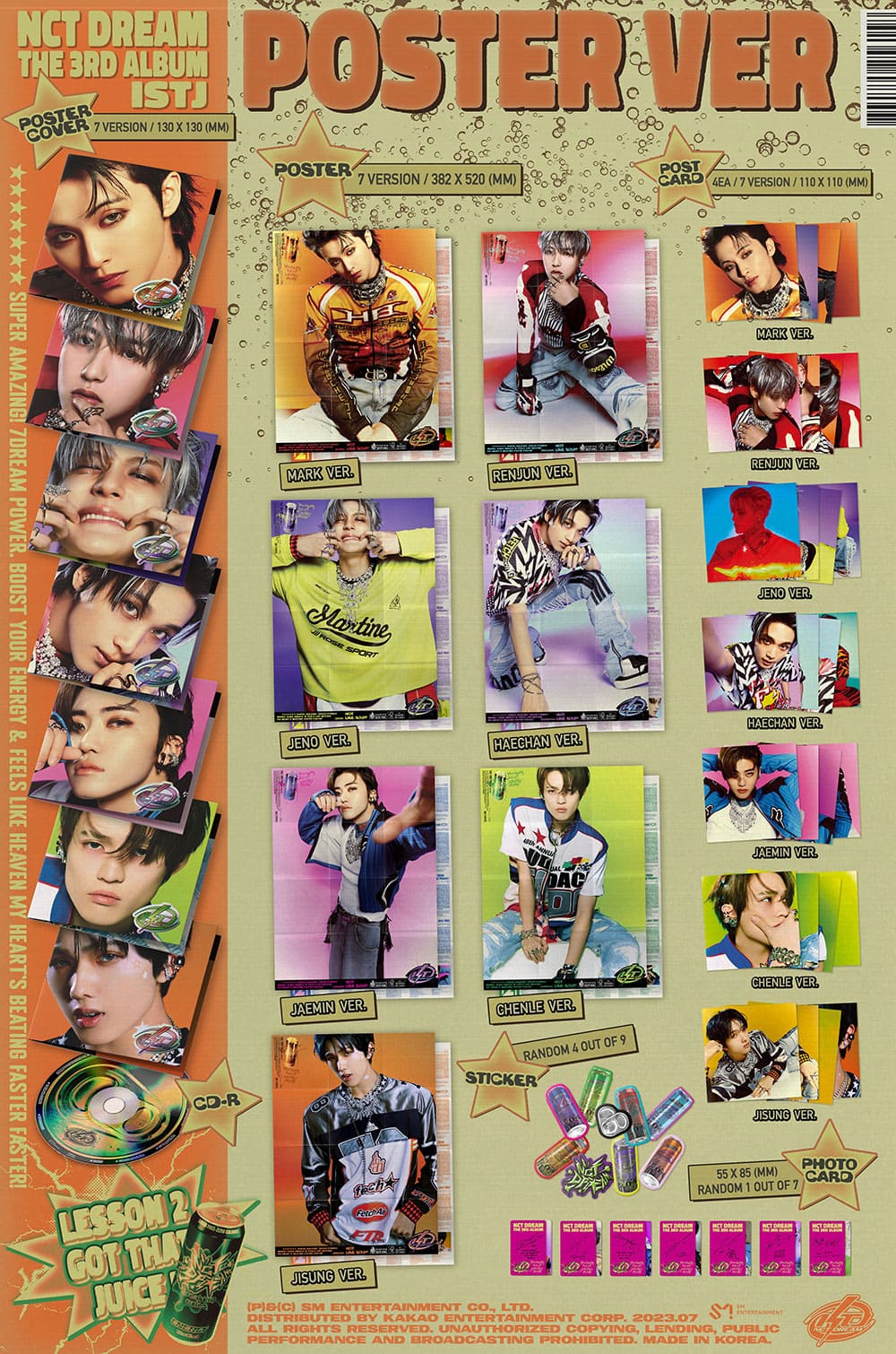 NCT DREAM - 3RD ALBUM - ISTJ - POSTER Vers. (Pre-Loved 10)