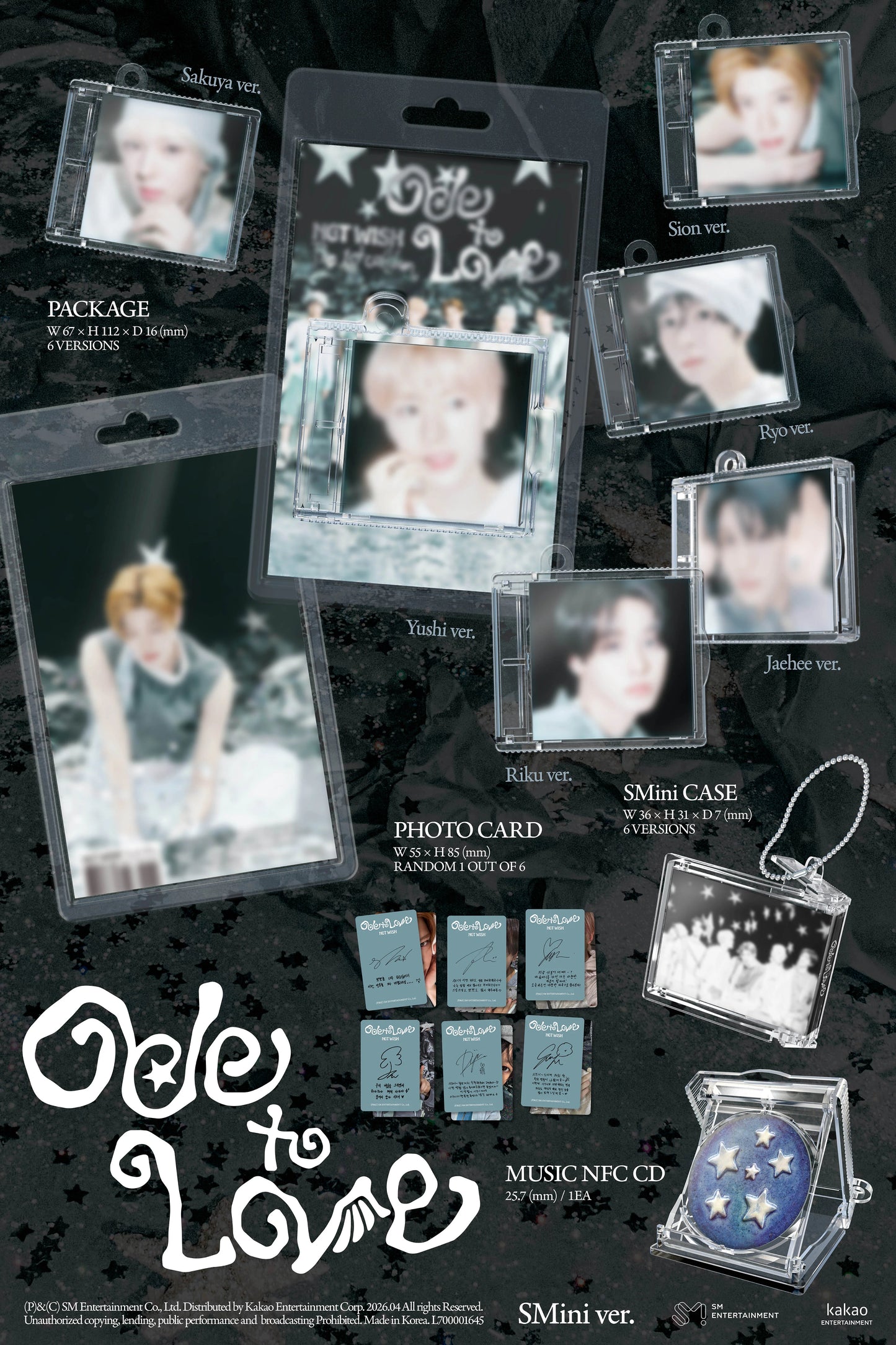 NCT WISH - 1st Album - Ode to Love - SMini Vers. (Smart Album) (Seoul Saver)