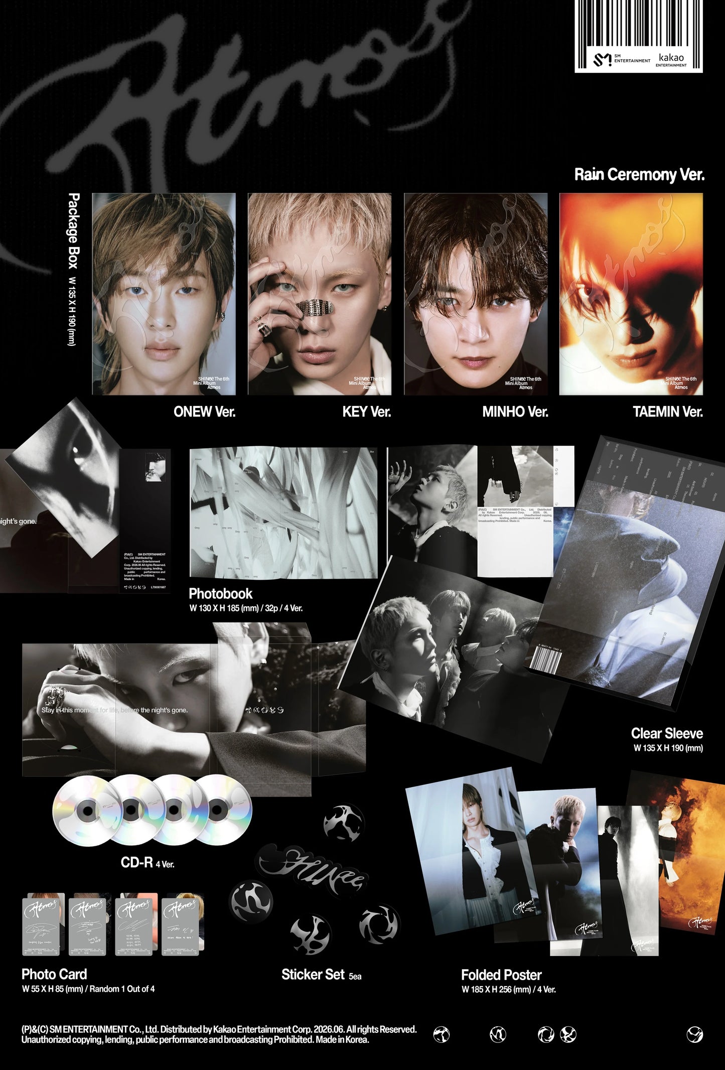 SHINee – 6th Mini Album - Atmos - RaIn Ceremony Vers.