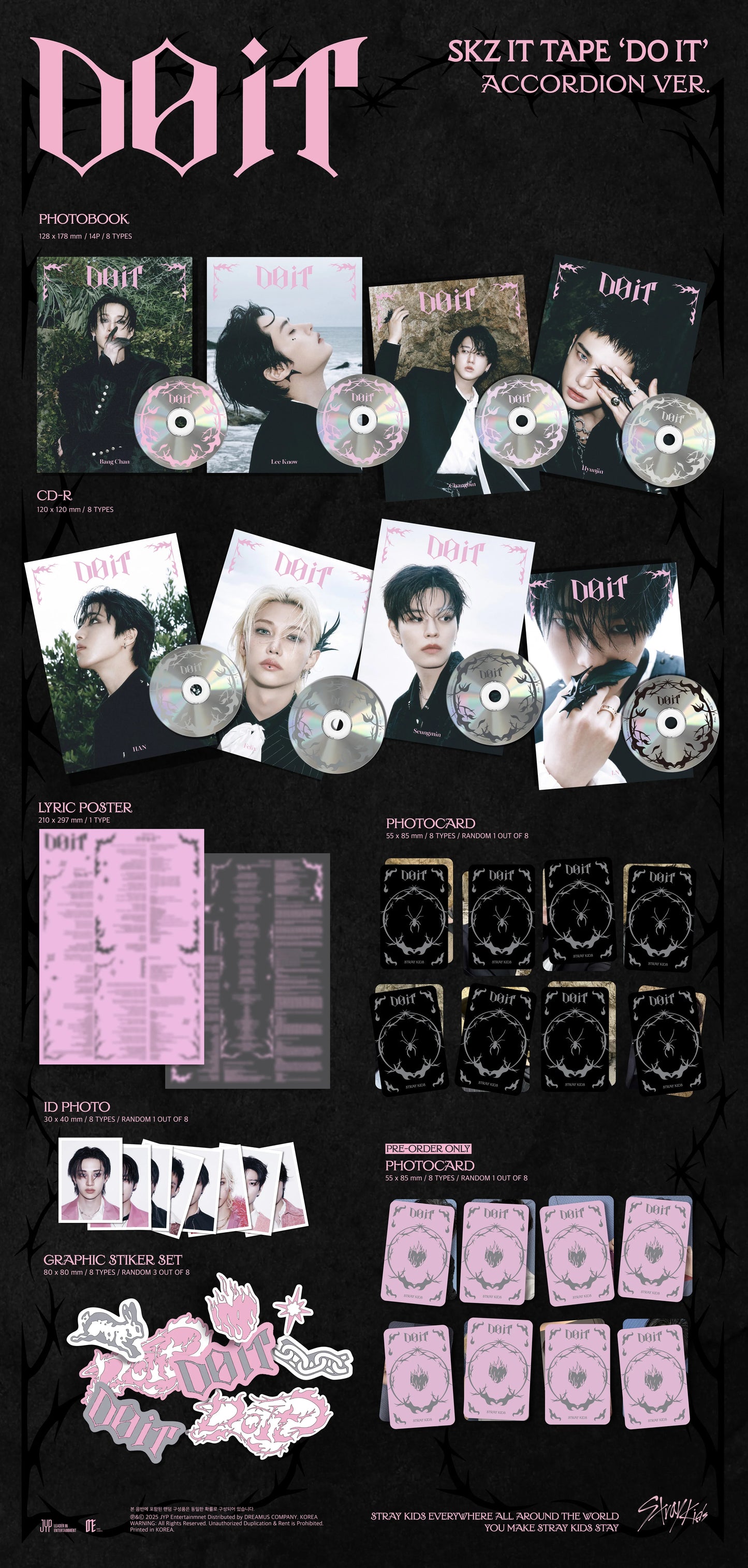 Stray Kids - SKZ IT TAPE - DO IT - Accordion Vers.