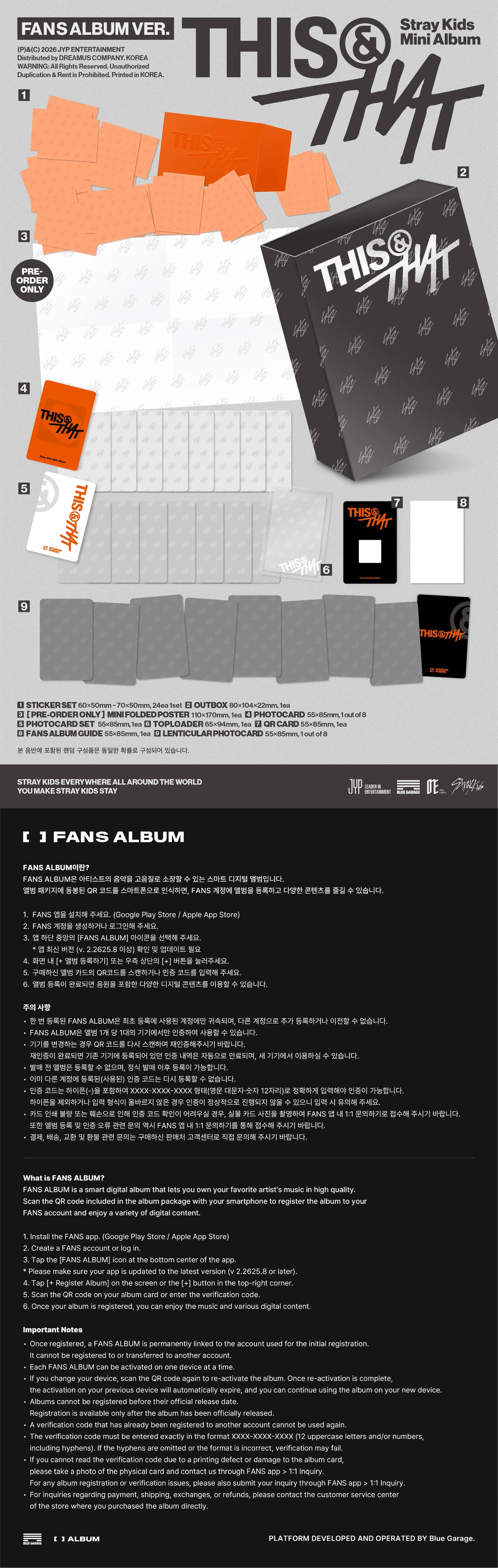 Pre-Order - Stray Kids - THIS & THAT - FANS ALBUM Vers.