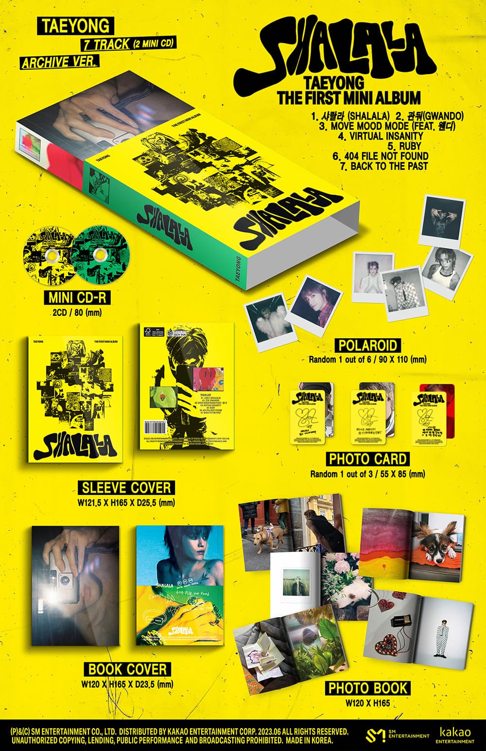 TAEYONG - THE 1ST MINI ALBUM - SHALALA - ARCHIVE Vers. (Pre-Loved 9)