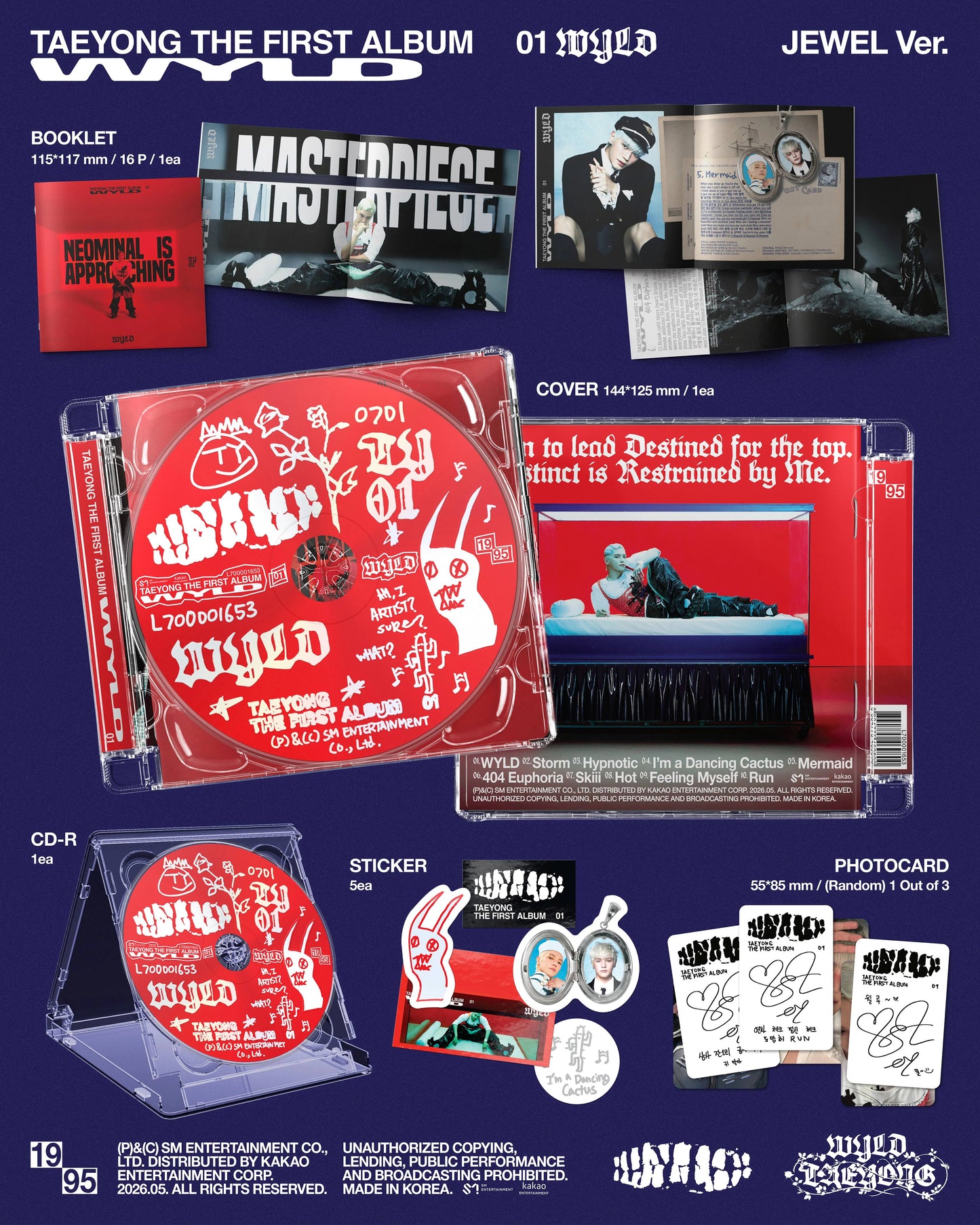TAEYONG - NCT - 1st Album - WYLD - Jewel Case Vers.