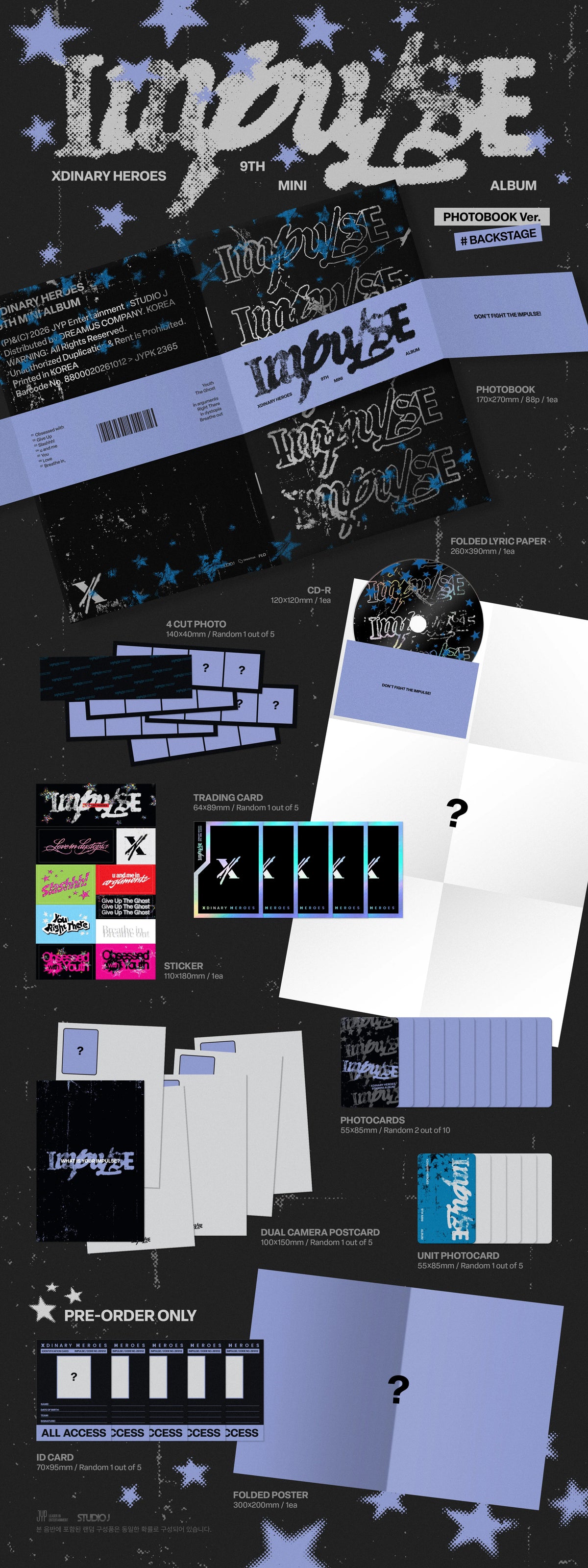 Pre-Order - Xdinary-Heroes - 9th Mini Album - IMPULSE