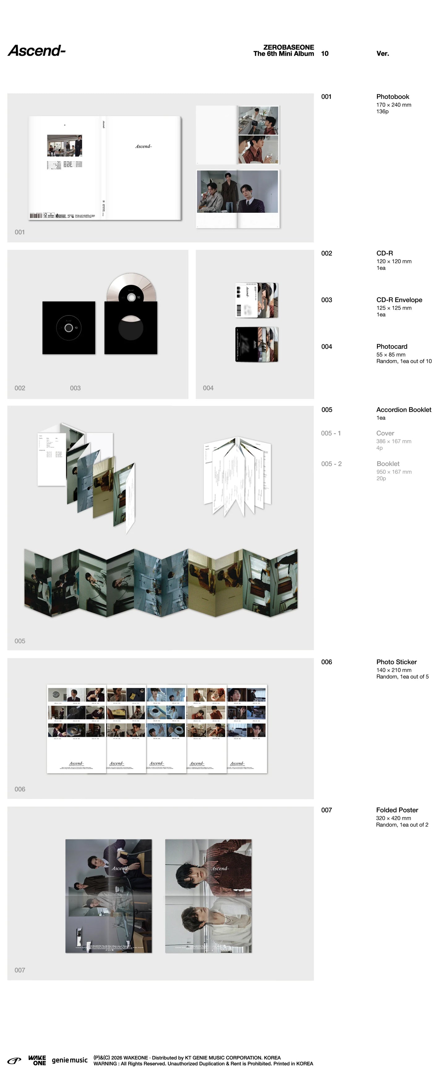 ZEROBASEONE - 6th Mini Album - Ascend - Photobook Vers.