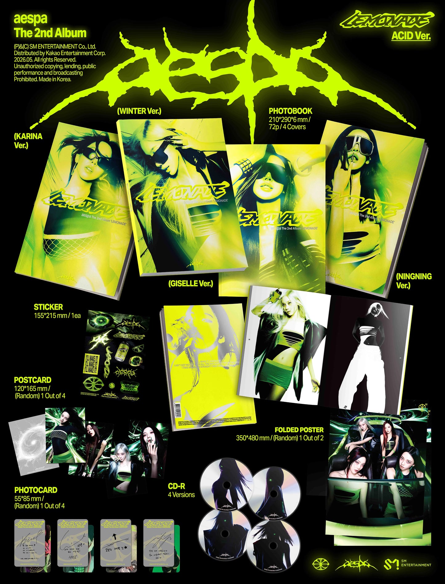 aespa - 2nd Album - LEMONADE - ACID Vers.