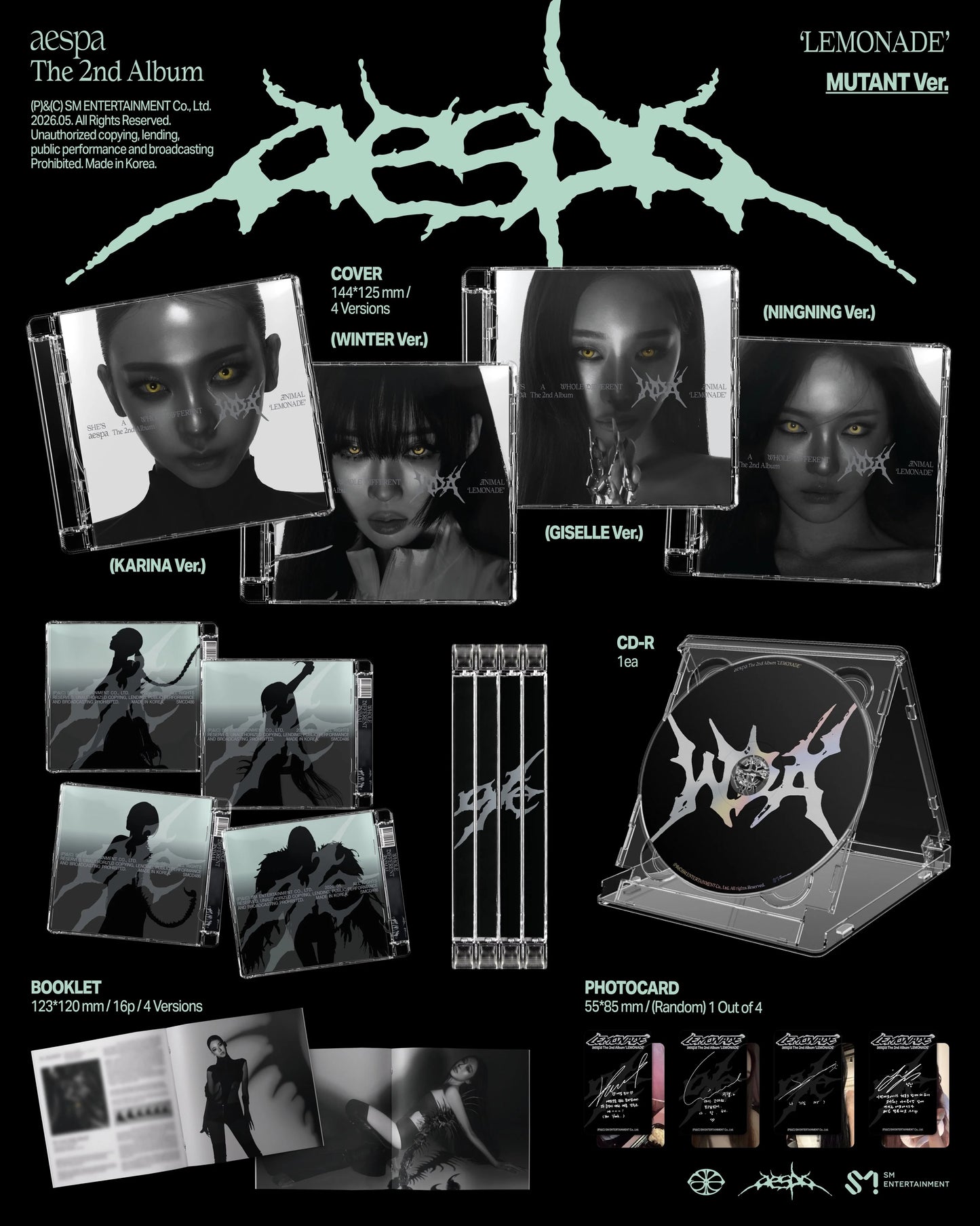 aespa - 2nd Album - LEMONADE - MUTANT Vers.