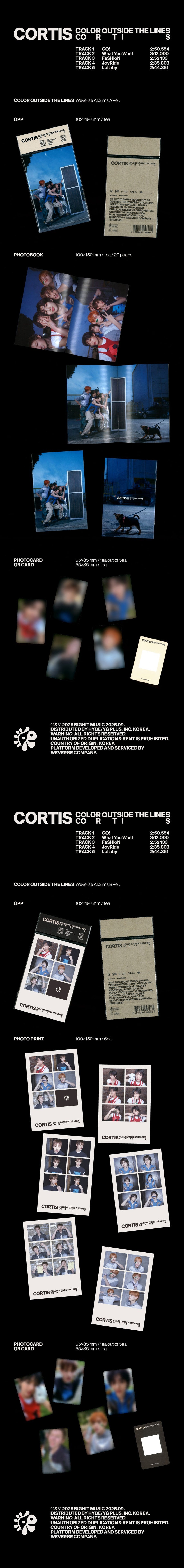 CORTIS – The 1st EP - COLOR OUTSIDE THE LINES - Weverse Albums Ver.