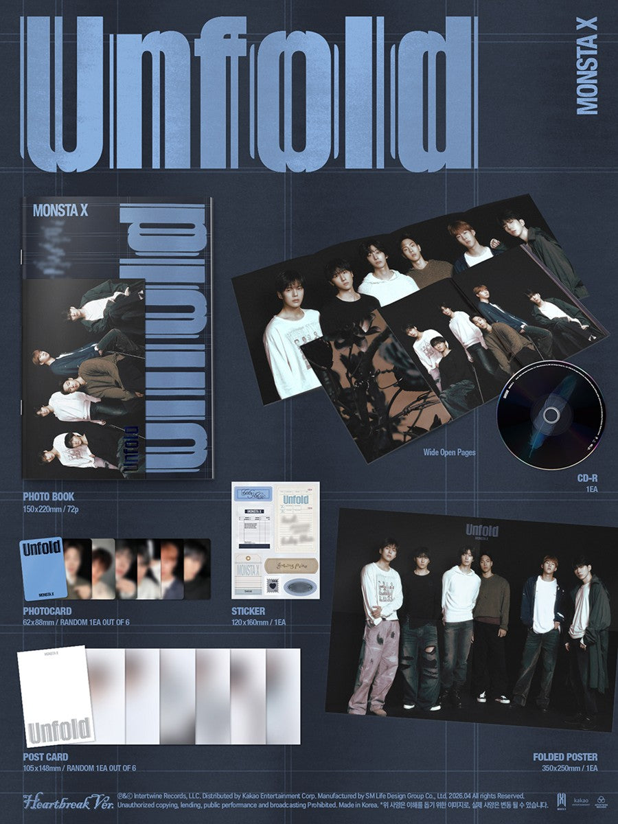 MONSTA X – US ALBUM - Unfold - Heartbreak Vers. (Seoul Saver)