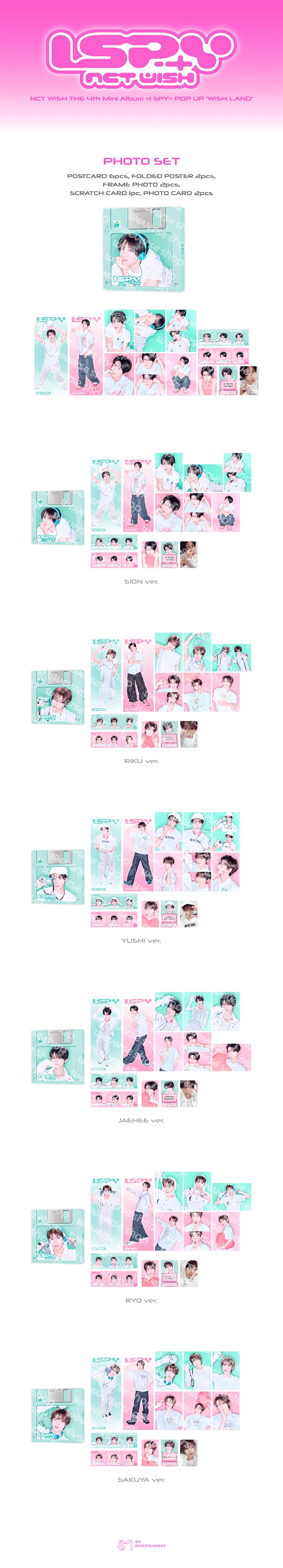 Pre-Order - NCT WISH - I SPY POP UP - WISH LAND MD - PHOTO SET