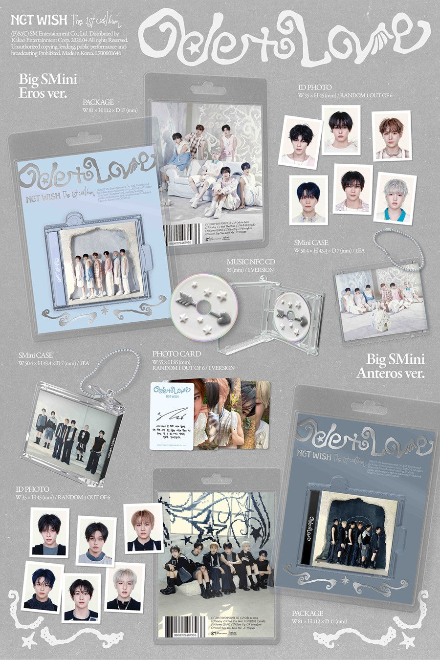 NCT WISH - 1st Album - Ode to Love - Big SMini Vers. (Smart Album) (Seoul Saver)