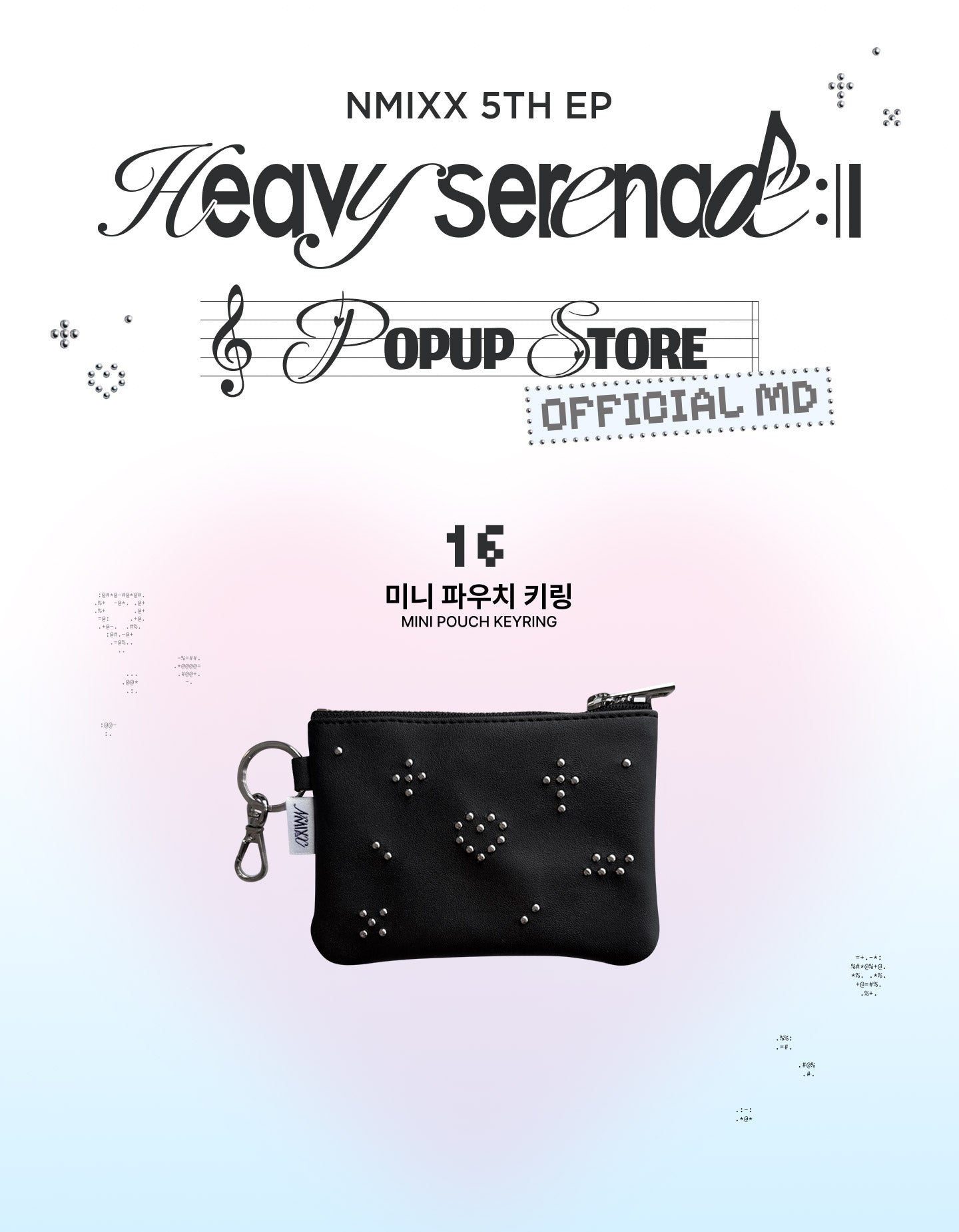Pre-Order - NMIXX Heavy Serenade Goods - MINI POUCH KEYRING
