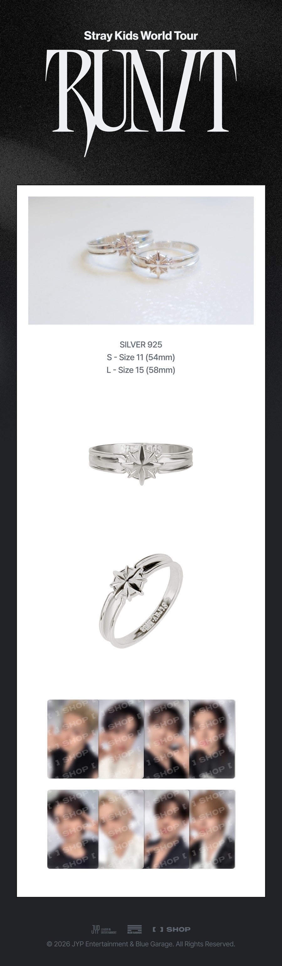 Pre-Order - Stray Kids - World Tour RUN IT MD - RING