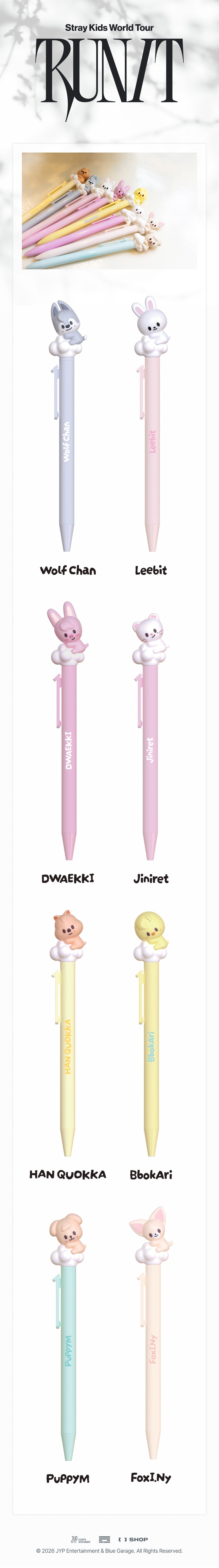 Pre-Order - Stray Kids - World Tour RUN IT MD - SKZOO FIGURE PEN