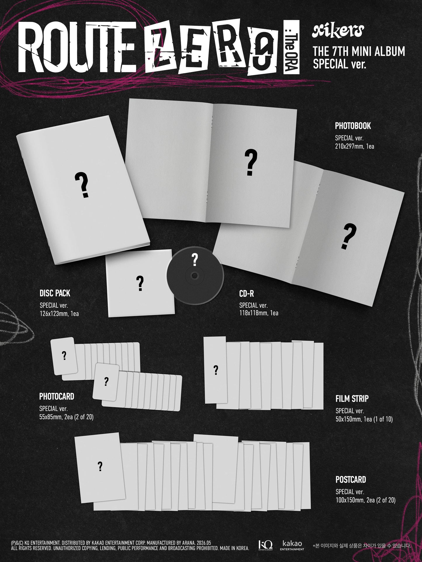 Pre-Order - xikers - 7th Mini Album - ROUTE ZERO: The ORA - Special Vers.