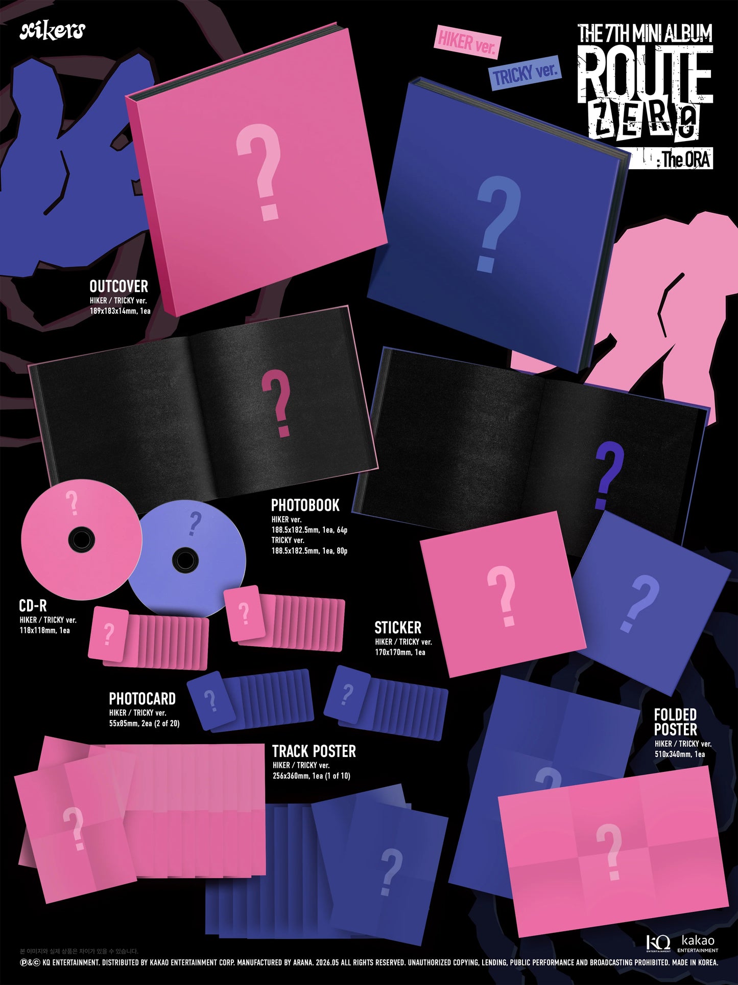 Pre-Order - xikers - 7th Mini Album - ROUTE ZERO: The ORA