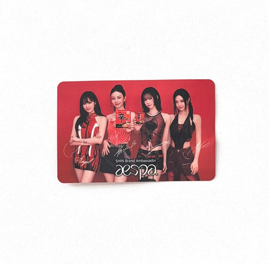 aespa - aespa x Shin Ramyun - Photocard