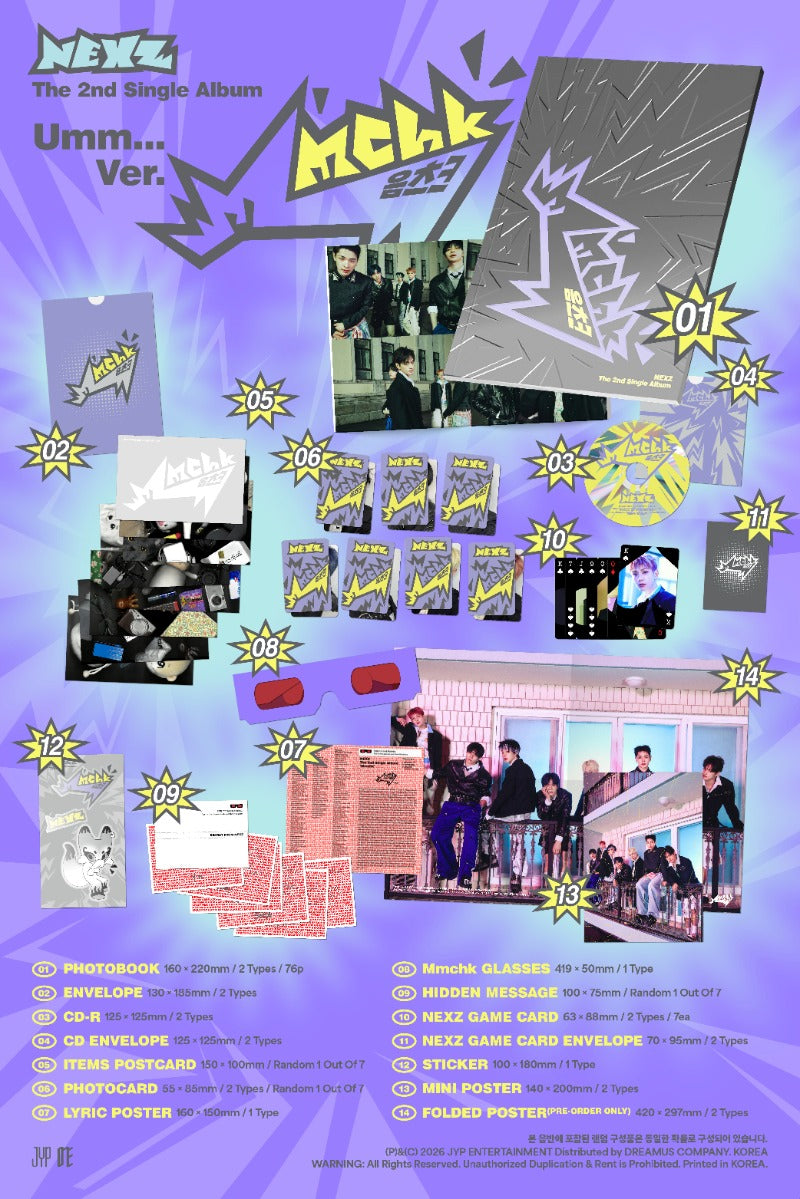 NEXZ - 2nd Single Album - Mmchk - Standard Vers. (Seoul Saver)