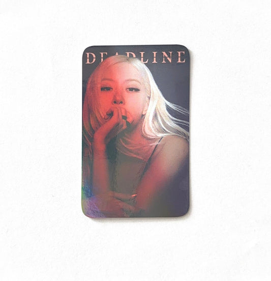 Rose (BLACKPINK) - Deadline POB Red - Photocard