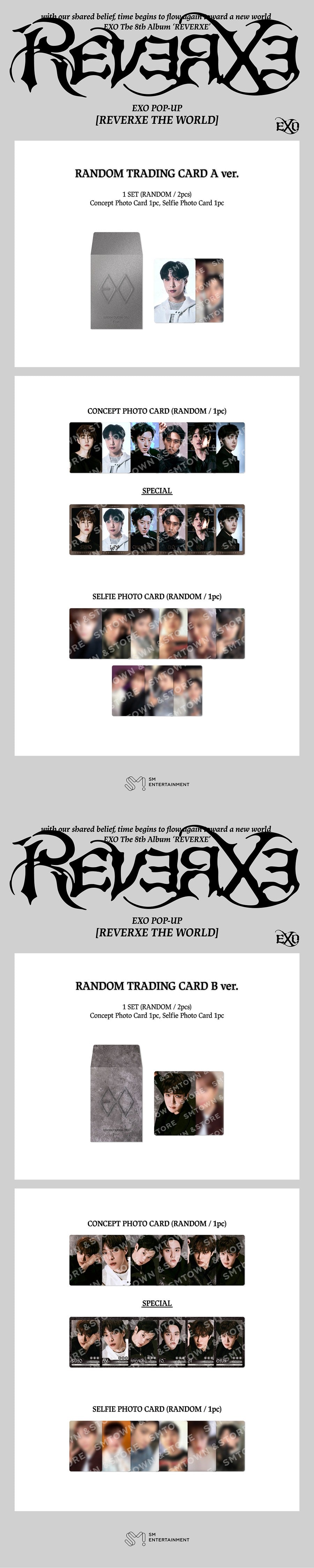 EXO - REVERXE THE WORLD MD - RANDOM TRADING CARD SET