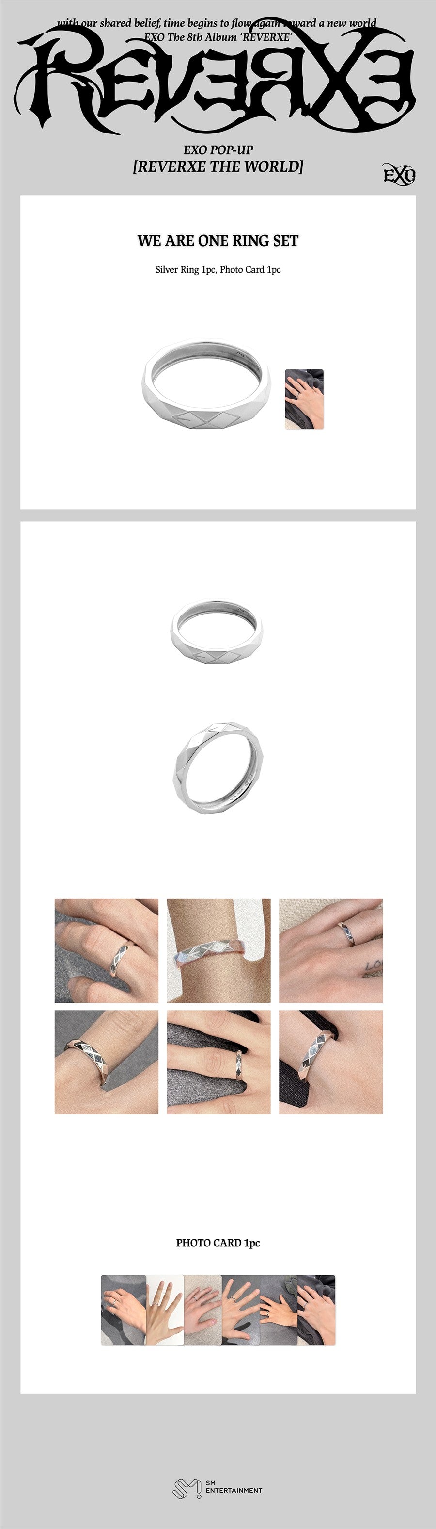 EXO - REVERXE THE WORLD MD WE ARE ONE - RING SET
