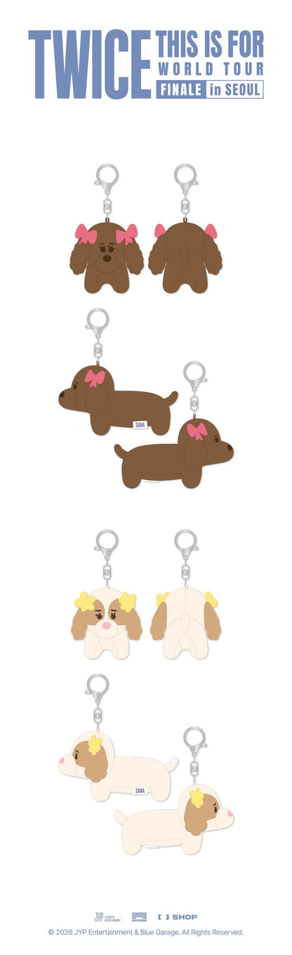 Pre-Order - SANA (TWICE) - THIS IS FOR WORLD TOUR FINALE in SEOUL MD - TWIN PLUSH KEYRING SET 2026