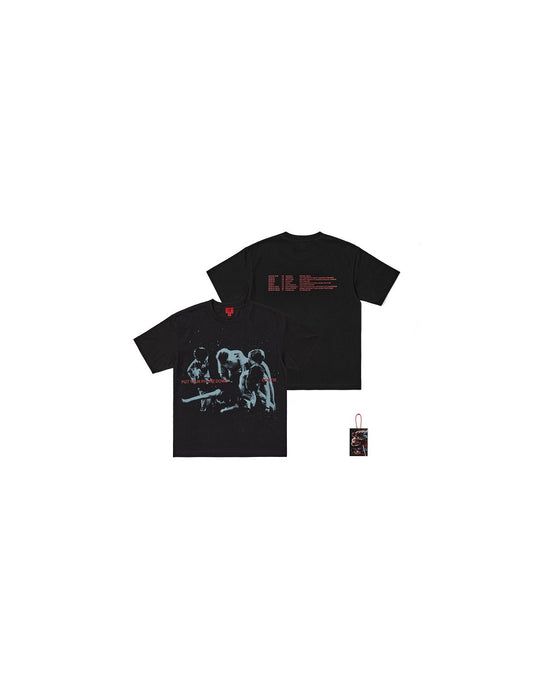 Pre-Order - CORTIS - PUT YOUR PHONE DOWN Goods - TOUR Routing T-Shirt - Black