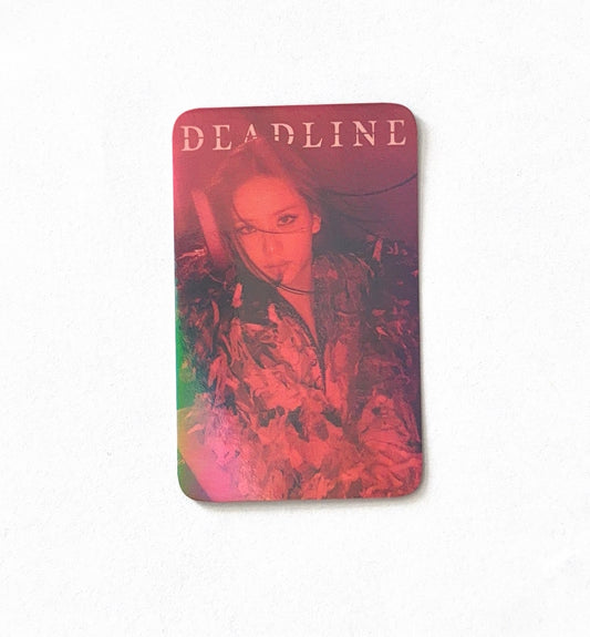 Jisoo (BLACKPINK) - Deadline POB Red - Photocard