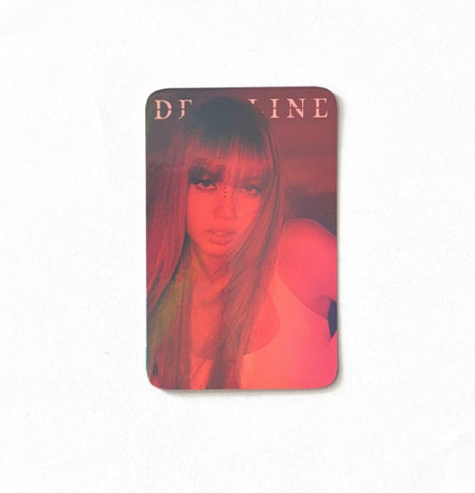 Lisa (BLACKPINK) - Deadline POB Red - Photocard
