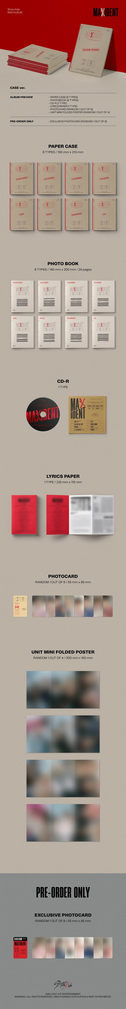 Stray Kids - MINI ALBUM - MAXIDENT - CASE Vers.