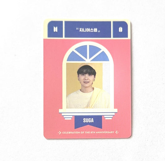 Suga (BTS) - Festa D-Day Calendar 8th Anniversary - Mini Photocard