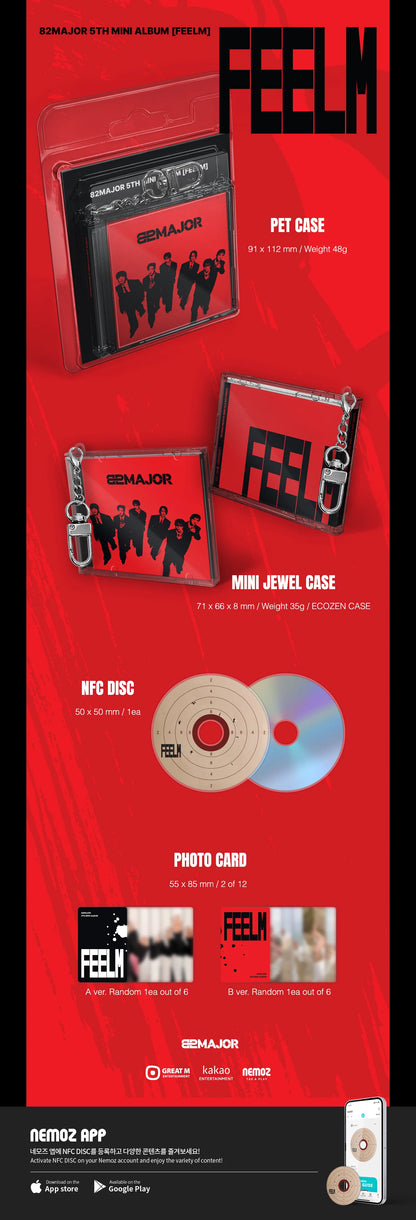 Pre-Order - 82MAJOR - 5TH MINI ALBUM - FEELM - Keyring Vers.