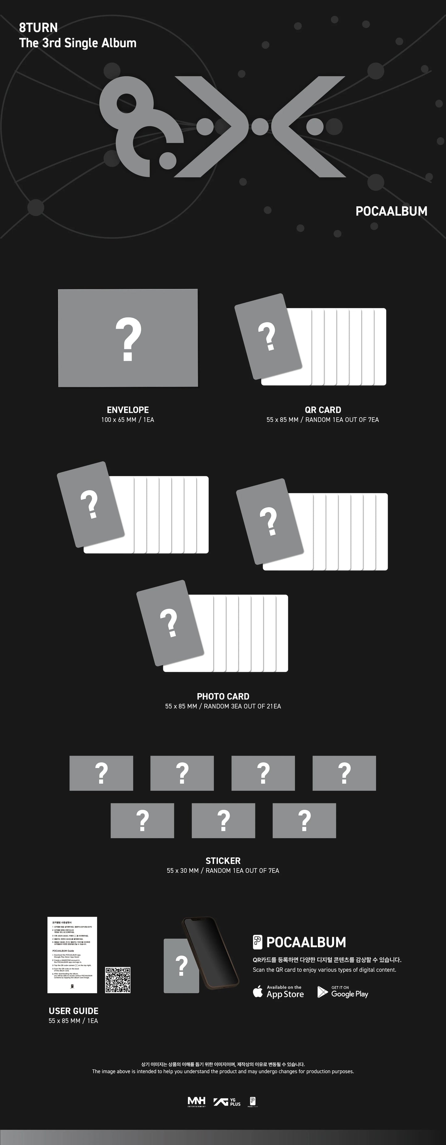 Pre-Order - 8TURN - 3rd Single Album - 8.X - POCAALBUM