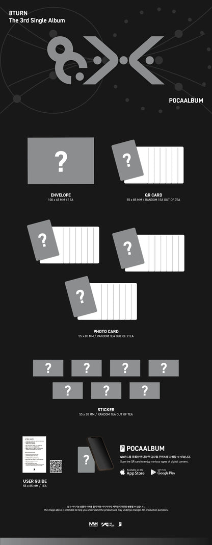 Pre-Order - 8TURN - 3rd Single Album - 8.X - POCAALBUM