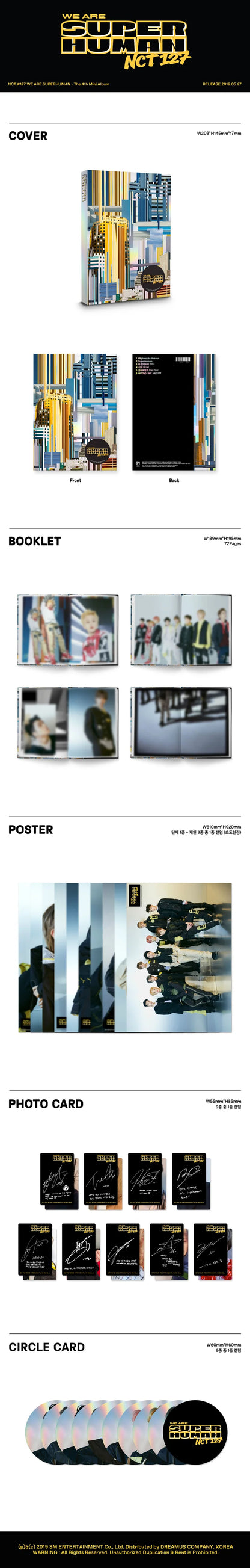 NCT 127 - NCT #127 We Are Superhuman - 4TH Mini Album (Pre-Loved 9)