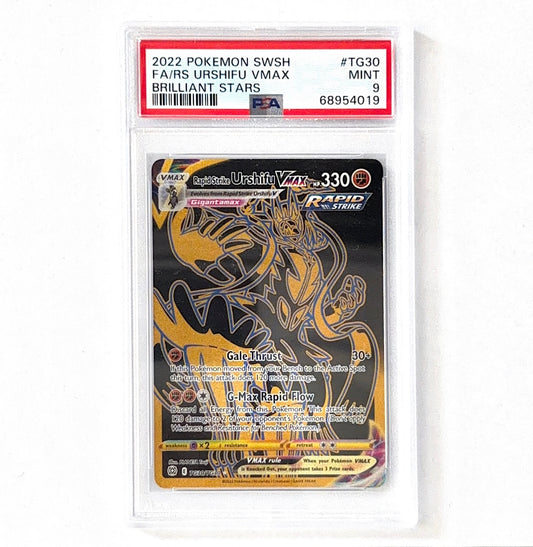 Pokemon TCG - Rapid Strike Urshifu VMAX - TG30/TG30 - Secret Rare - PSA 9 MINT