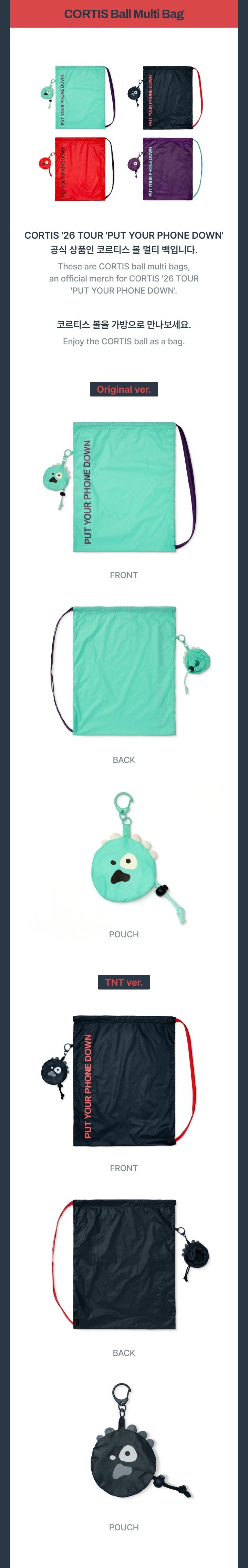 Pre-Order - CORTIS - PUT YOUR PHONE DOWN Goods - CORTIS Ball Multi Bag