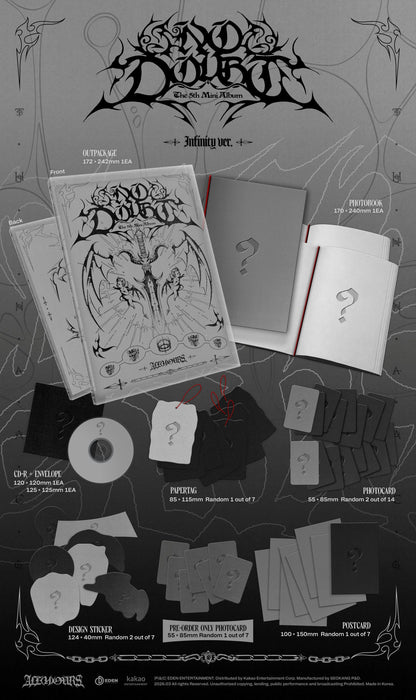 Pre-Order - ALL(H)OURS - 5th Mini Album - NO DOUBT - INFINITY Vers.